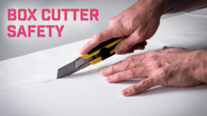 Avoid box knife injuries with proper use this holiday season