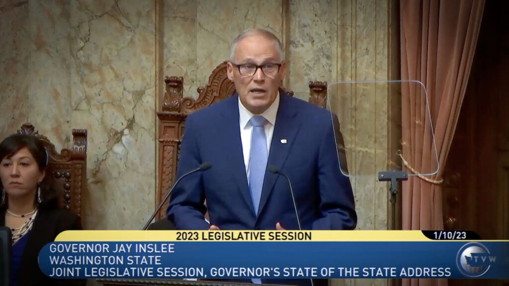 Washington State Governor Jay Inslee presented his StateoftheState