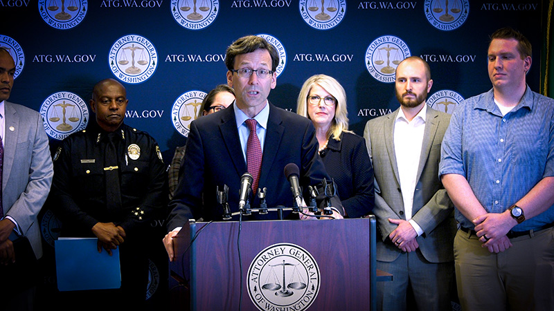 AG Bob Ferguson at ORC Task Force launch press conference